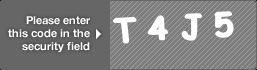captcha code for visual authentication  letter T number 4 letter J number 5