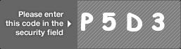 captcha code for visual authentication  letter P number 5 letter D number 3