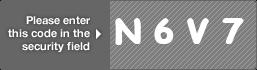 captcha code for visual authentication  letter N number 6 letter V number 7