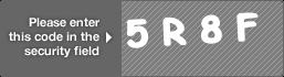 captcha code for visual authentication  number 5 letter R number 8 letter F