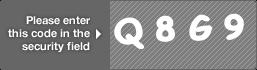 captcha code for visual authentication  letter Q number 8 letter G number 9