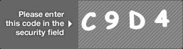 captcha code for visual authentication  letter C number 9 letter D number 4