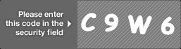 captcha code for visual authentication  letter C number 9 letter W number 6