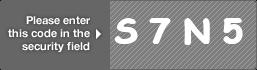 captcha code for visual authentication  letter S number 7 letter N number 5