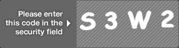 captcha code for visual authentication  letter S number 3 letter W number 2