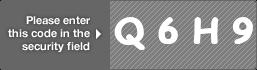captcha code for visual authentication  letter Q number 6 letter H number 9
