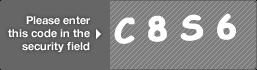 captcha code for visual authentication  letter C number 8 letter S number 6