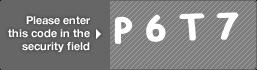captcha code for visual authentication  letter P number 6 letter T number 7
