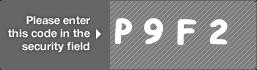captcha code for visual authentication  letter P number 9 letter F number 2